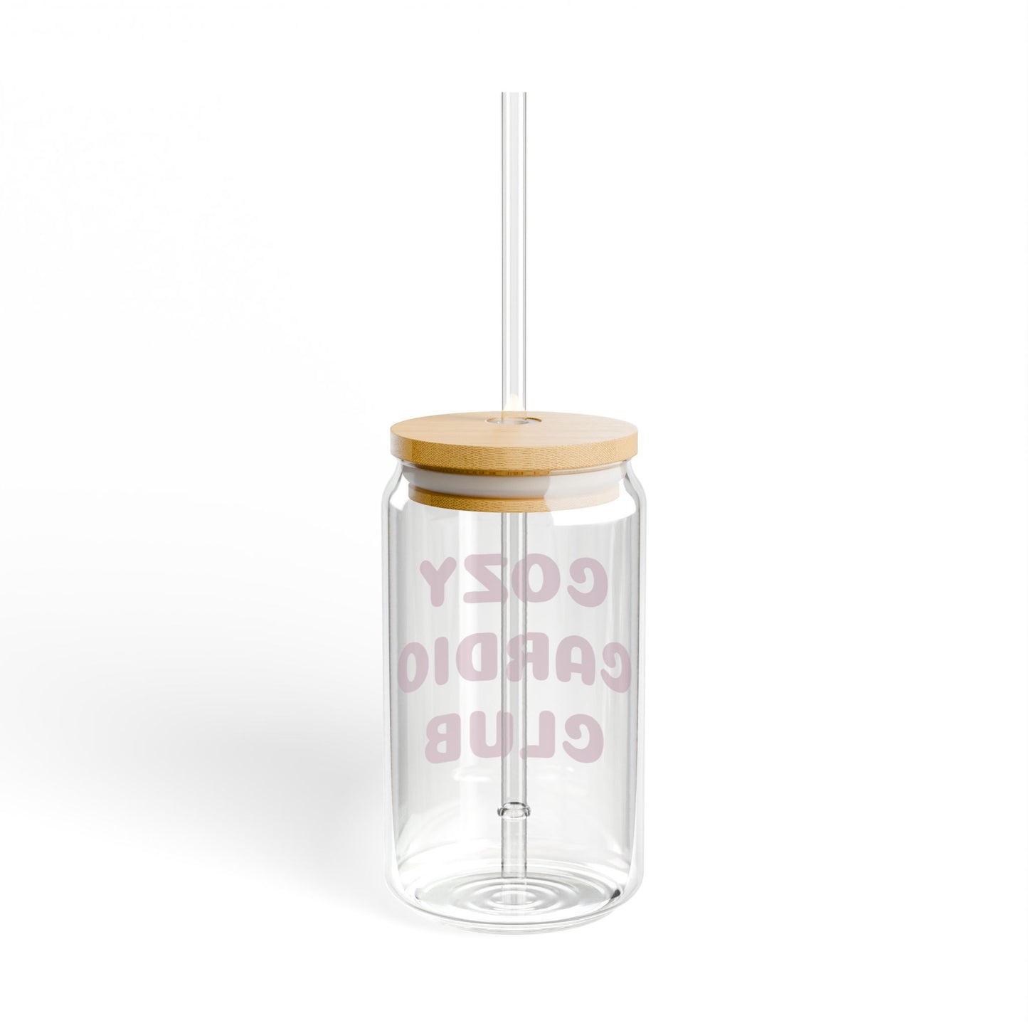 Cozy Cardio Club Sipper Glass, 16oz