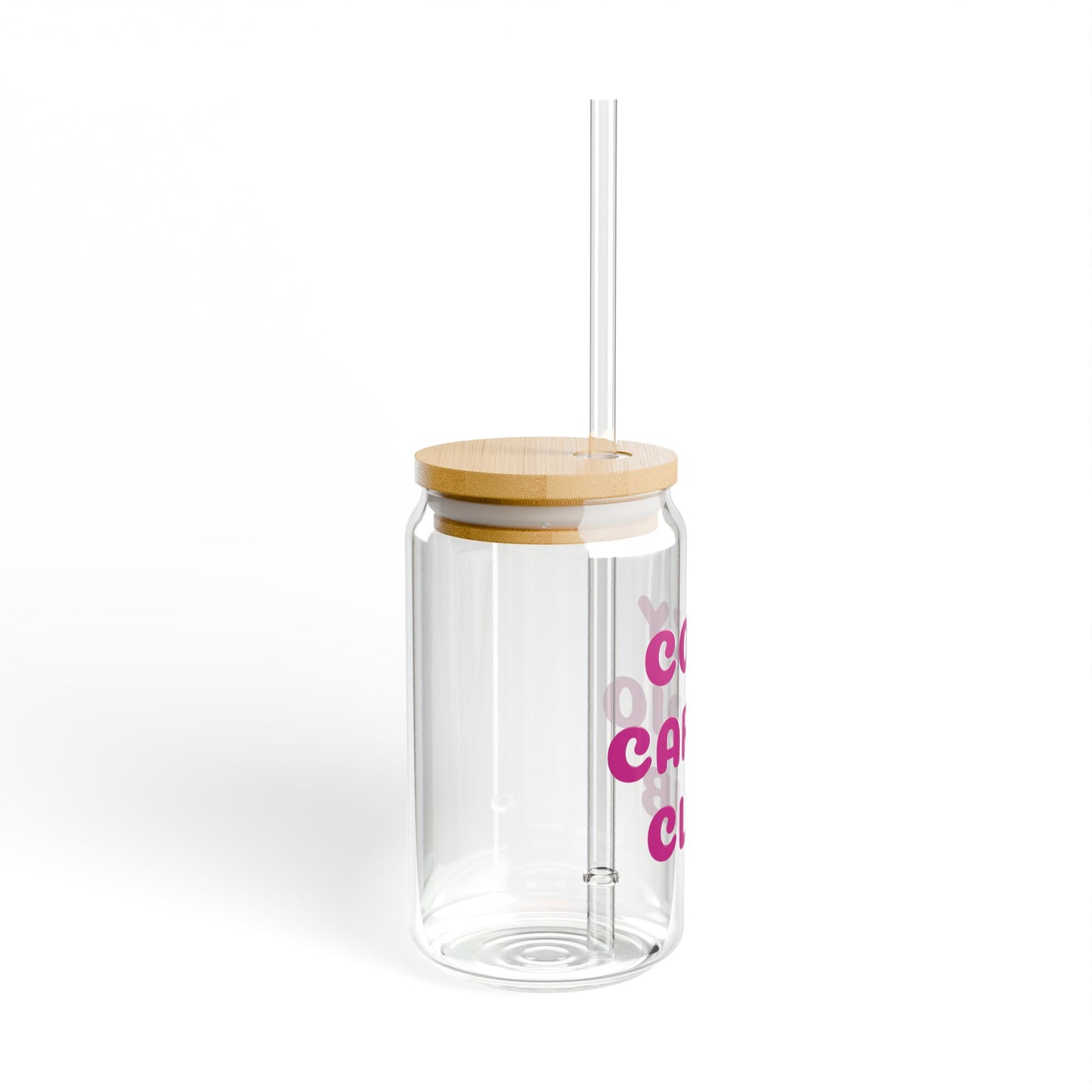 Cozy Cardio Club Sipper Glass, 16oz